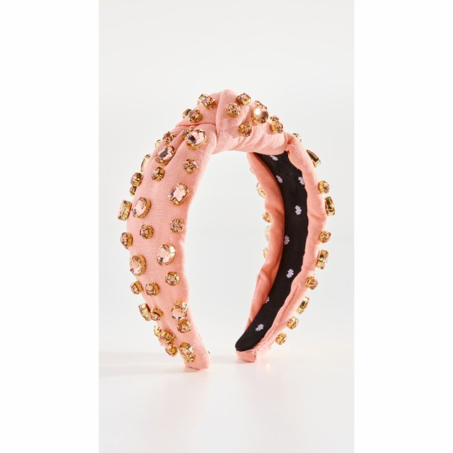 レレ サドイ Lele Sadoughi レディース ヘアアクセサリー ヘッドバンド Oval Crystal Knotted Headband Peach Fuzz