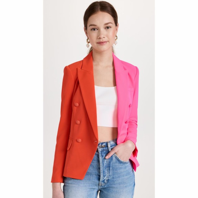 ラジャンス LAGENCE レディース スーツ・ジャケット アウター Kenzie Double Breasted Colorblock Blazer Cherry Tomato/Rose