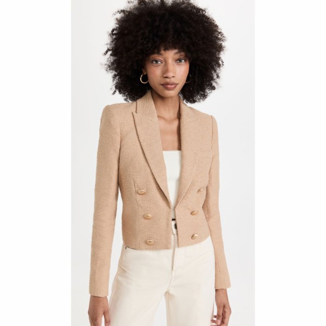 ラジャンス LAGENCE レディース スーツ・ジャケット アウター Inez Cropped Blazer Almond