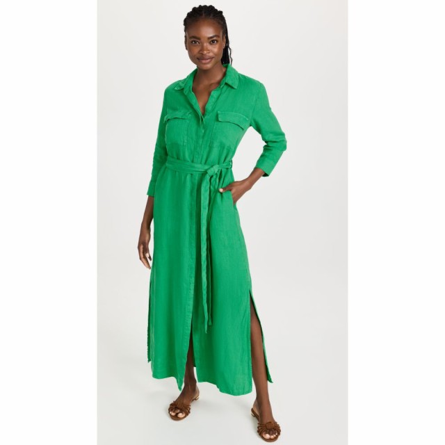 ラジャンス LAGENCE レディース ワンピース シャツワンピース ワンピース・ドレス Cameron Long Shirt Dress Pop Green