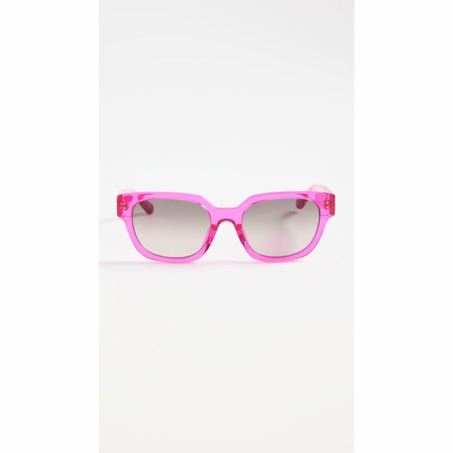 リンダ ファロー Linda Farrow Luxe レディース メガネ・サングラス Deni Sunglasses Fuchsia/Light Gold/Grey Grad