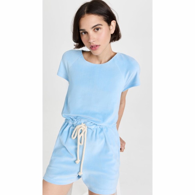 リサ マリー フェルナンデス Lisa Marie Fernandez レディース オールインワン ワンピース・ドレス Drawstring Romper Pale Blue Terry C