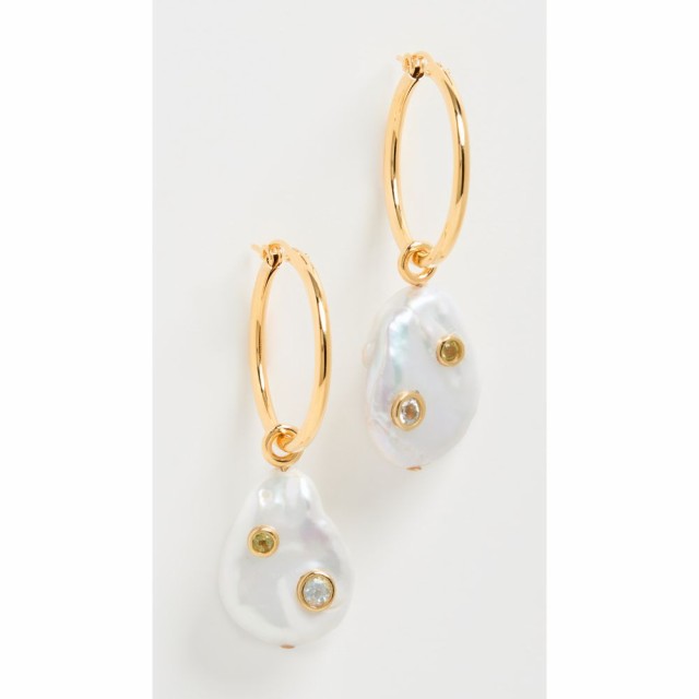 リジー フォルトゥナート Lizzie Fortunato レディース イヤリング・ピアス ジュエリー・アクセサリー Azure Pearl Hoops Pearl