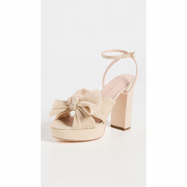 ロフラーランドール Loeffler Randall レディース サンダル・ミュール シューズ・靴 Natalia Pleated Platform Sandals Cream Sparkle Me