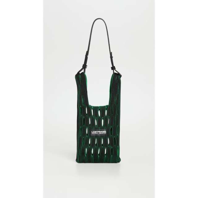 ラストフレーム LASTFRAME レディース バッグ Two Tone Mesh Market Bag Small Black X Green