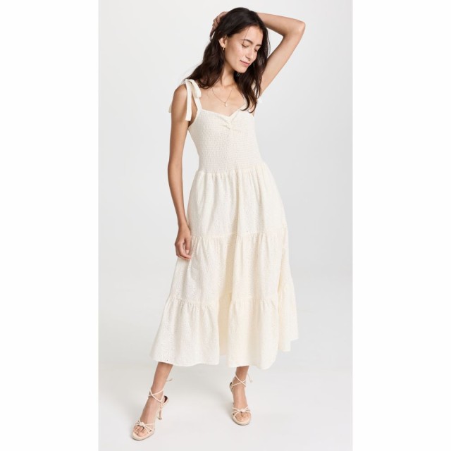 メイドウェル Madewell レディース ワンピース Ａライン ワンピース・ドレス Tie Strap Tiered Lucie Midi Dress Lighthouse