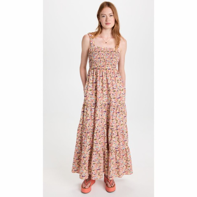 スコッチandソーダ Scotch and Soda レディース ワンピース マキシ丈 ワンピース・ドレス Strappy Seersuckers Maxi Dress Combo