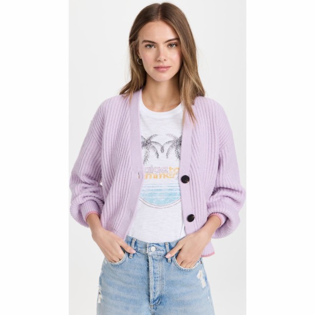 スコッチandソーダ Scotch and Soda レディース カーディガン トップス Fuzzy Knitted Cardigan Orchid