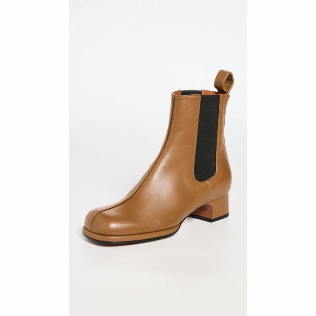 マニュ アトリエ MANU Atelier レディース ブーツ チェルシーブーツ シューズ・靴 Squared Toe Chelsea Boots Mocha