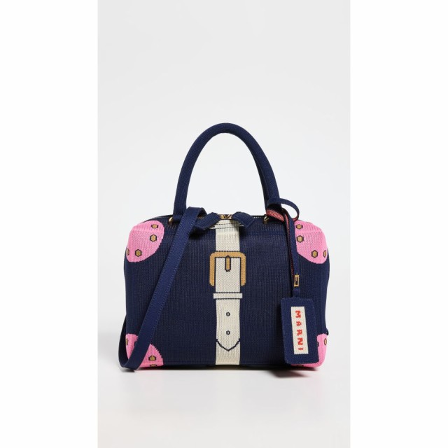 マルニ Marni レディース バッグ Small Cubic Bag Iris/Silk White/Fuchsia Fluo