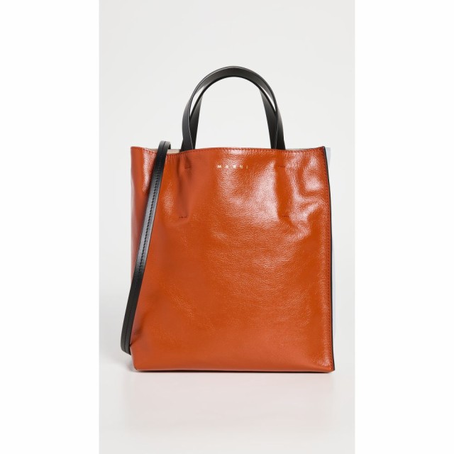 マルニ Marni レディース トートバッグ バッグ Museo Soft Small Tote Rust/Cloud/Black