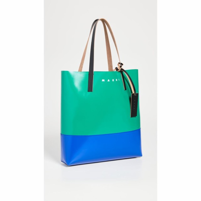 マルニ Marni レディース トートバッグ バッグ Shopping Tote SEA GREEN/ROYAL