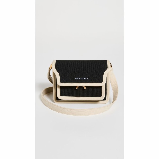 マルニ Marni レディース バッグ Trunk Knit Mini Bag BLACK/SILK WHITE/LILY WHITE