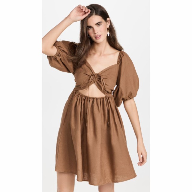 ミー Mie レディース ワンピース ワンピース・ドレス Mahe Dress Camel