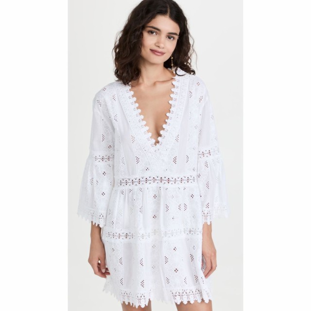 メリッサ オダバッシュ Melissa Odabash レディース ビーチウェア ワンピース・ドレス 水着・ビーチウェア Victoria Cover Up Dress Whit