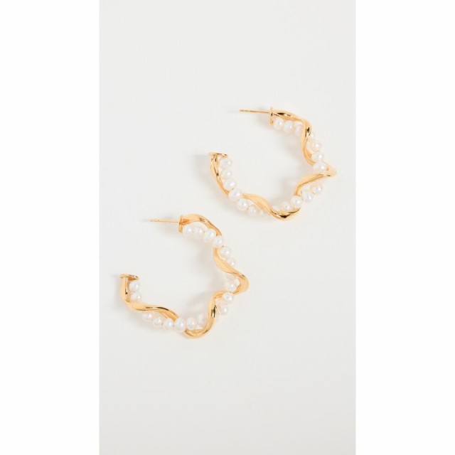 ミッソーマ Missoma レディース イヤリング・ピアス フープピアス ジュエリー・アクセサリー Pearl Hoop Earrings Gold