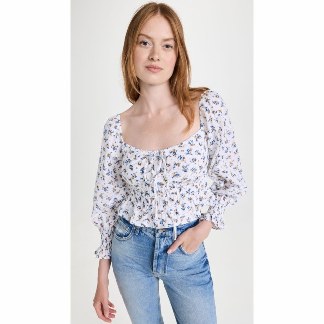 OPT レディース トップス Amalia Top Blue Floral