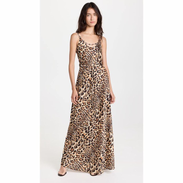 パコラバンヌ Paco Rabanne レディース ワンピース スリップドレス ワンピース・ドレス Leopard Print Slip Dress Leopard