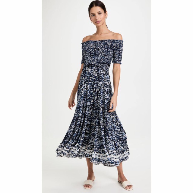 プーペット セント バース Poupette St Barth レディース ビーチウェア ワンピース・ドレス 水着・ビーチウェア Soledad Midi Dress Blue