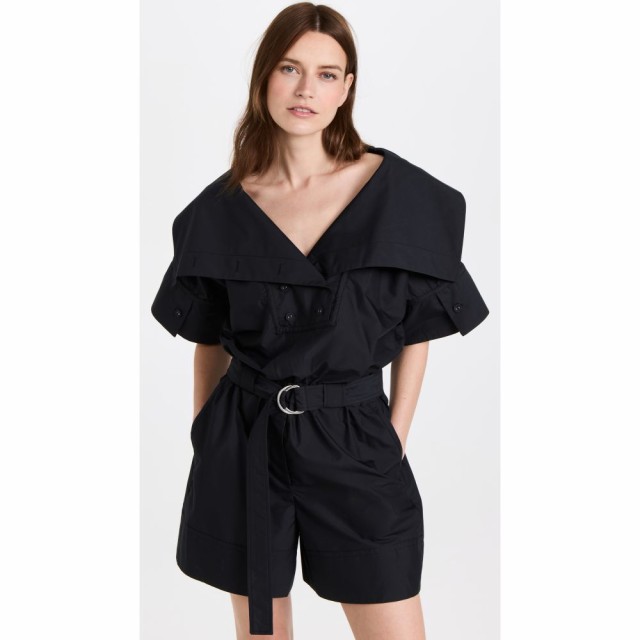 スリーワン フィリップ リム 3.1 Phillip Lim レディース オールインワン ワンピース・ドレス Cotton Poplin Belted Utility Romper Blac