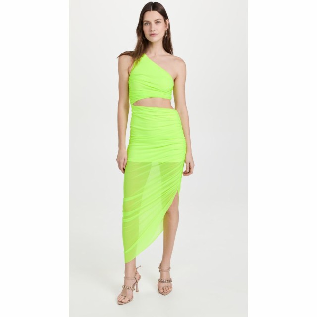 プラバル グルン Prabal Gurung レディース ワンピース ワンピース・ドレス Cut Out Ruched Dress Highlighter Yellow