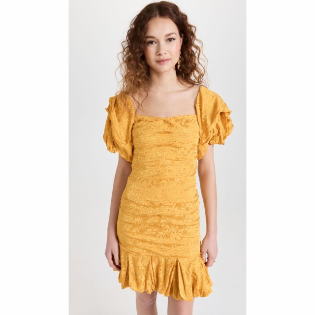 プラバル グルン Prabal Gurung レディース ワンピース ミニ丈 ワンピース・ドレス Rose Ruched Mini Dress Saffron