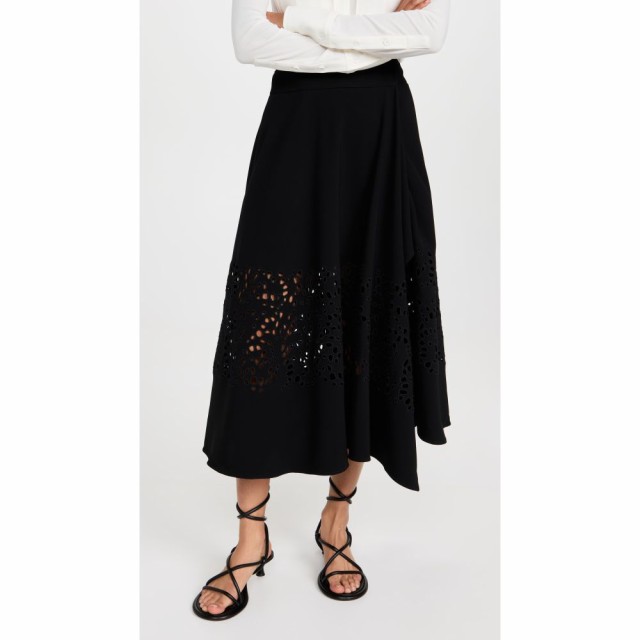 プロエンザ スクーラー Proenza Schouler レディース スカート ラップスカート Broiderie Anglaise Wrap Skirt Black