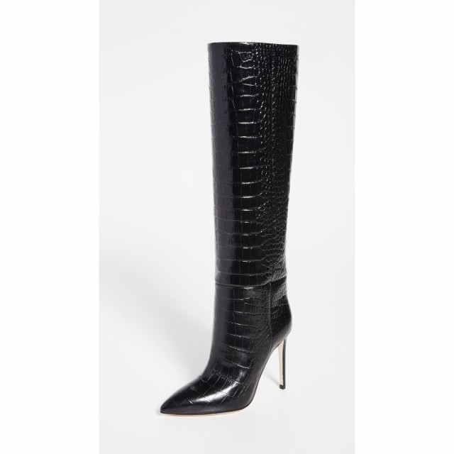 パリ テキサス Paris Texas レディース ブーツ ピンヒール クロコダイル柄 シューズ・靴 Moc Croco Stiletto Heel Tall Boots Carbone