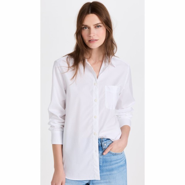 ラグandボーン Rag and Bone レディース ブラウス・シャツ トップス Maxine Button Down Shirt White