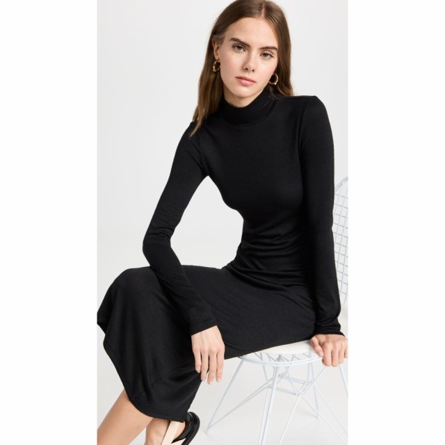 ラグandボーン Rag and Bone レディース ワンピース タートルネック ミドル丈 ワンピース・ドレス The Turtleneck Midi Dress Black