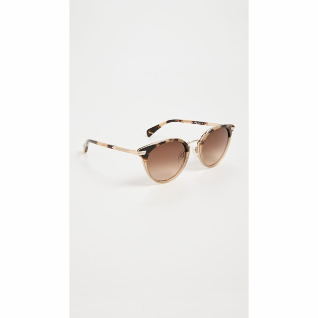 ラグandボーン Rag and Bone レディース メガネ・サングラス ラウンド Round Metal Bridge Sunglasses Havana/Honey