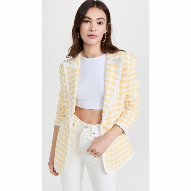 レトロフェット Retrofete レディース スーツ・ジャケット アウター Dillion Blazer Yellow/White