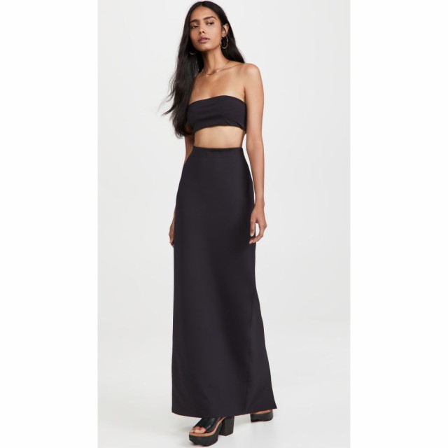 ロゼッタゲティー Rosetta Getty レディース ロング・マキシ丈スカート スカート Tapered Maxi Skirt Black