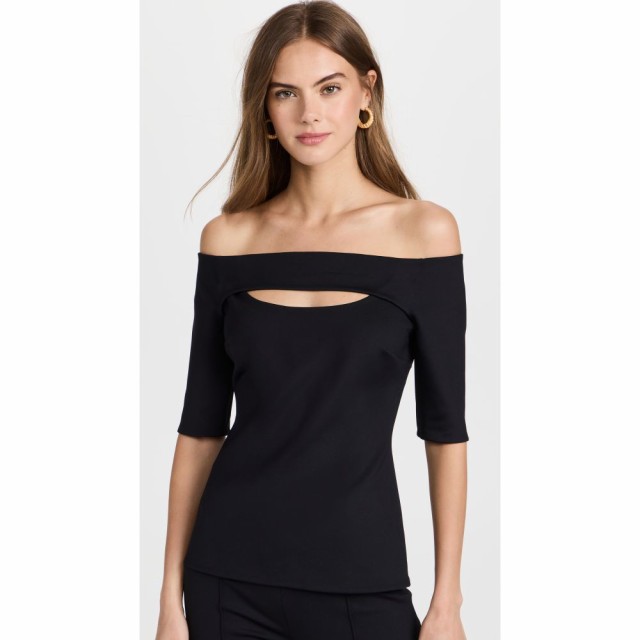 ロゼッタゲティー Rosetta Getty レディース オフショルダー トップス Cutout Off The Shoulder Top Black