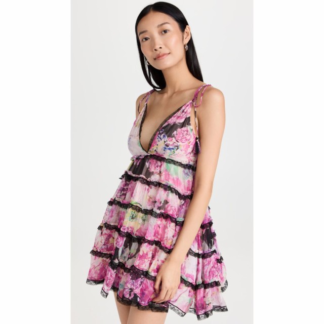 ロココ ROCOCO SAND レディース ワンピース ワンピース・ドレス Short Dress Black/Pink