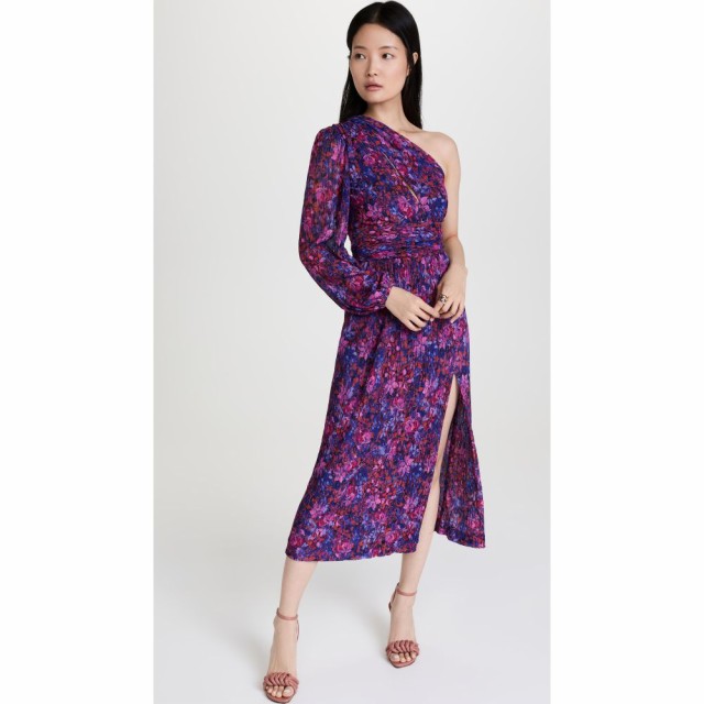 レベッカ ヴァランス Rebecca Vallance レディース ワンピース ミドル丈 ワンピース・ドレス Cherry Bomb One Sleeve Midi Dress Print