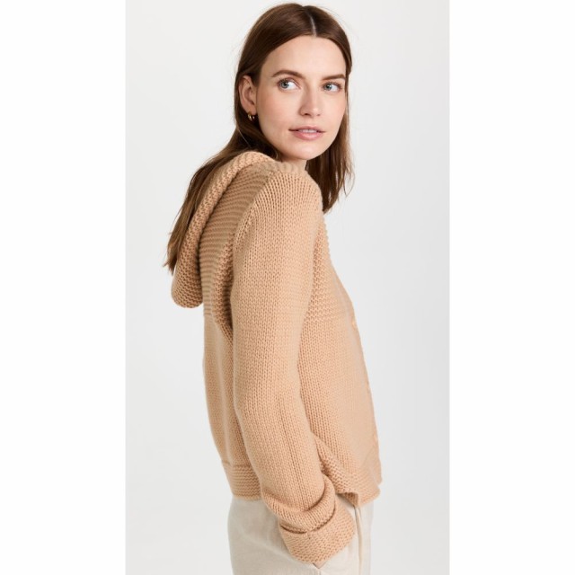 サブリン Sablyn レディース カーディガン トップス Tate Cashmere Cardigan Hoodie Honey