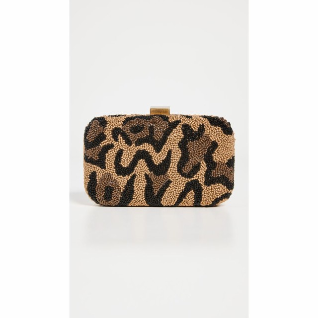 サンティ Santi レディース クラッチバッグ バッグ Beaded Clutch Leopard