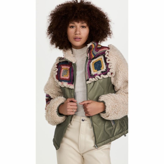 シー Sea レディース ジャケット アウター Sherpa and Crochet Jacket Multi