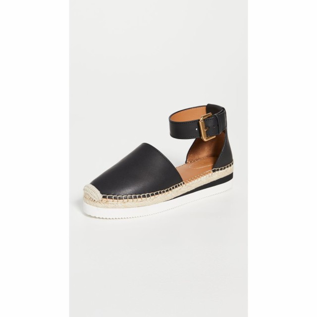 クロエ See by Chloe レディース エスパドリーユ スリッポン・フラット シューズ・靴 Glyn Flat Espadrilles Nero