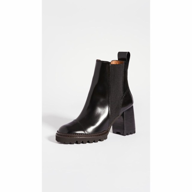 クロエ See by Chloe レディース ブーツ シューズ・靴 Mallory Lug Sole Boot Nero