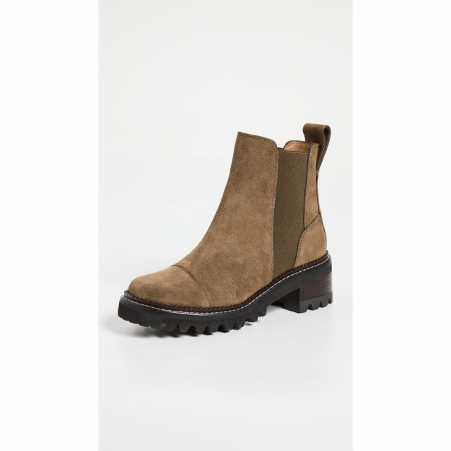 クロエ See by Chloe レディース ブーツ チェルシーブーツ シューズ・靴 Mallory Chelsea Boots Khaki