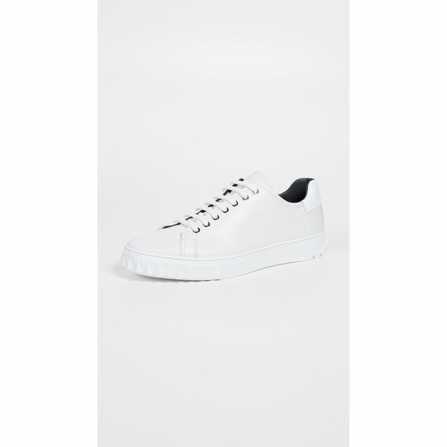 サルヴァトーレ フェラガモ Salvatore Ferragamo メンズ スニーカー レースアップ シューズ・靴 Cube Lace Up Sneakers White