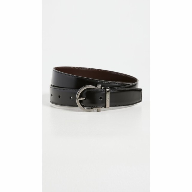 サルヴァトーレ フェラガモ Salvatore Ferragamo メンズ ベルト Double Adjustable Belt Nero/Auburn