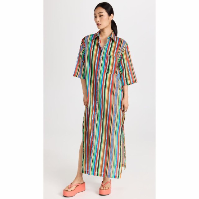 サイモンミラー Simon Miller レディース ビーチウェア ワンピース・ドレス 水着・ビーチウェア Santos Dress Deco Stripe Print