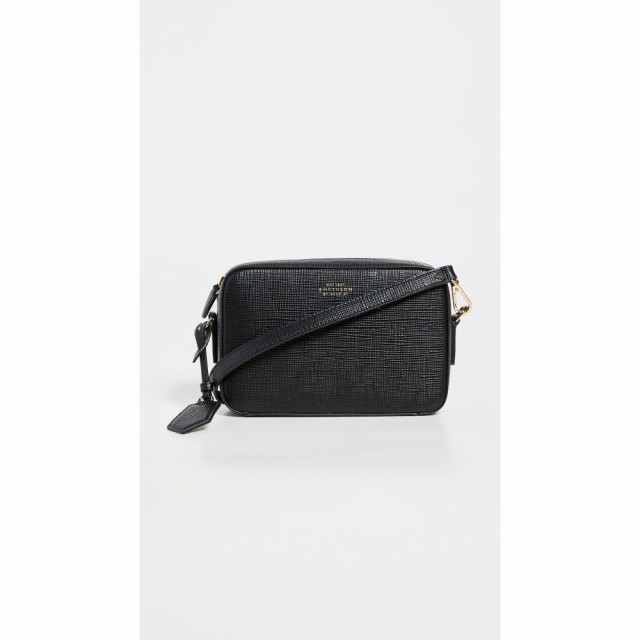 スマイソン Smythson レディース ショルダーバッグ カメラバッグ バッグ Camera Bag Black