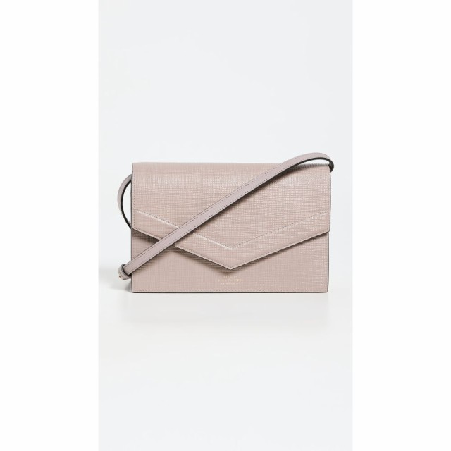 スマイソン Smythson レディース ショルダーバッグ バッグ Envelopse Crossbody Bag Taupe