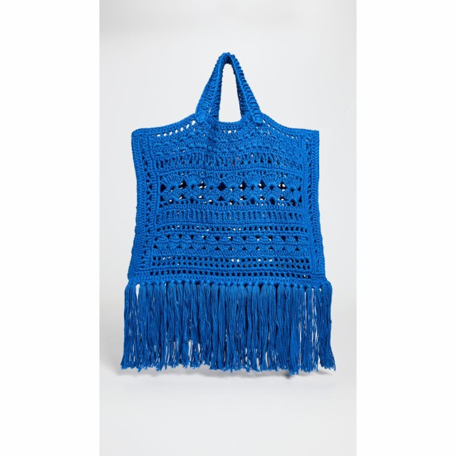 ソリッドandストライプ Solid and Striped レディース トートバッグ バッグ The Faux Raffia Tote Lapis Blue