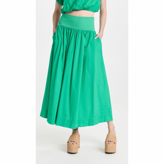 ステートサイド Stateside レディース ロング・マキシ丈スカート スカート Poplin Maxi Skirt Jade