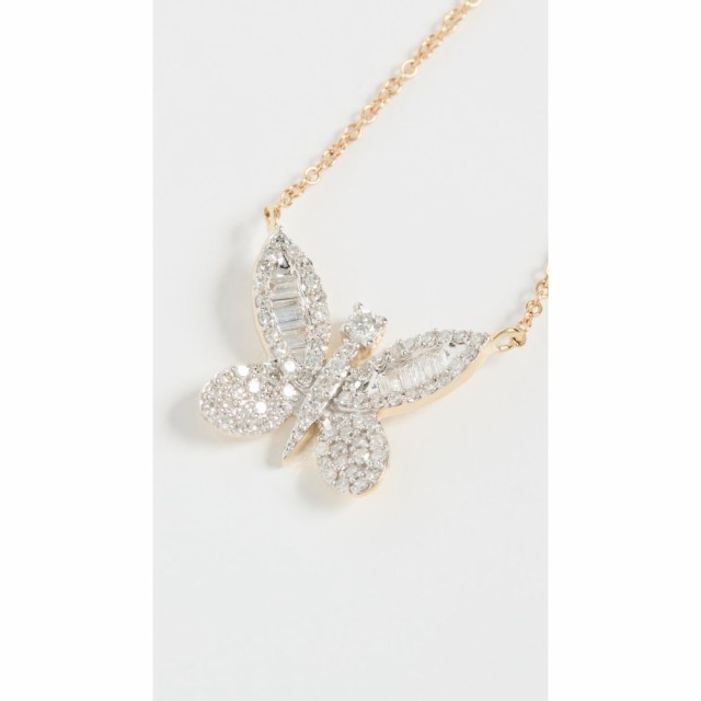 ストーンアンドストランド Stone and Strand レディース ネックレス Jumbo Baguette Pave Butterfly Necklace 10K Yellow Gold/White Dia